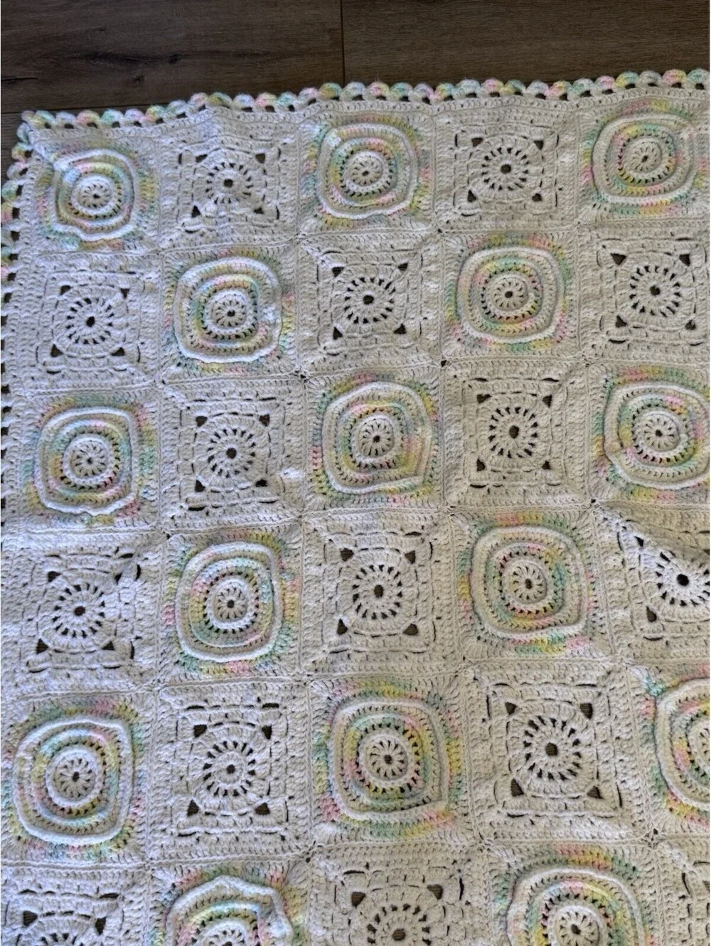 Lap afghan/baby afghan approx 3ft